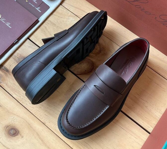 Мужские лоферы Loro Piana мужской кожа 135757