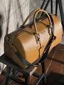 Дорожная сумка Prada мужской кожа горчичный 19283-4
