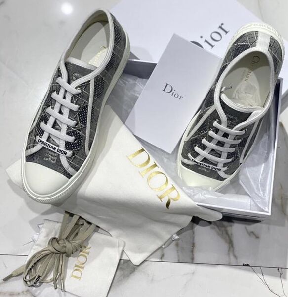 Кеды Christian Dior женский графитовый 24324