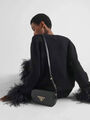 Сумка Prada женский кожа черный 131221-2