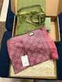 Женский шарф Gucci женский шерсть,хлопок,кашемир светло-розовый r6340420-1