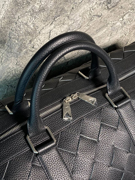 Дорожная сумка Bottega Veneta мужской кожа черный 169295-7