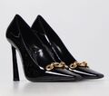 Туфли Saint Laurent женский кожа черный 100485-1
