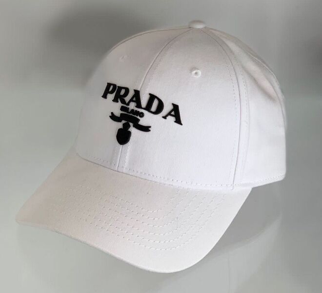 Кепка Prada женский текстиль белый 109456