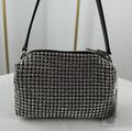 Сумка Alexander Wang женский стразы темно-серый 175028