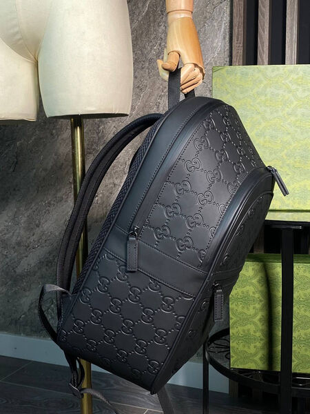 Мужской рюкзак Gucci мужской кожа черный 141873-6