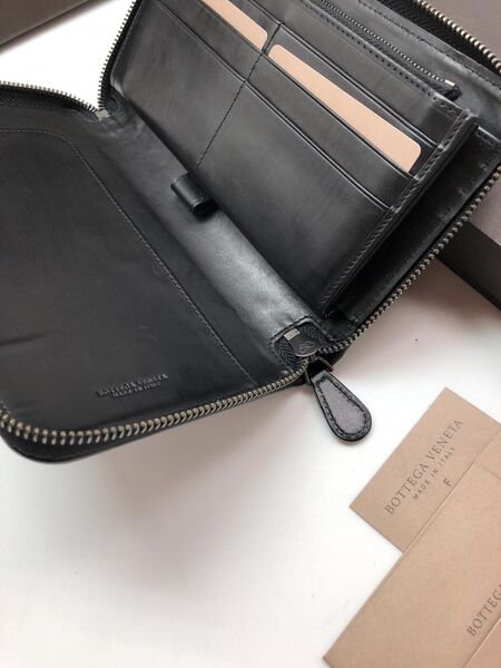 Клатч Bottega Veneta мужской кожа черный 26000-4