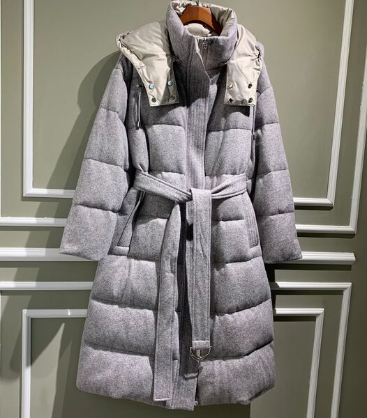 Пуховик Brunello Cucinelli женский графитовый 62296