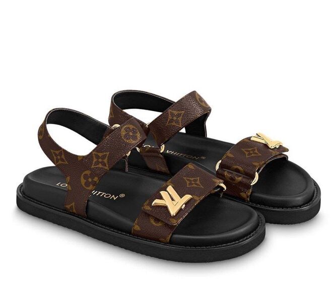Сандалии Louis Vuitton женский канва monogram 119255