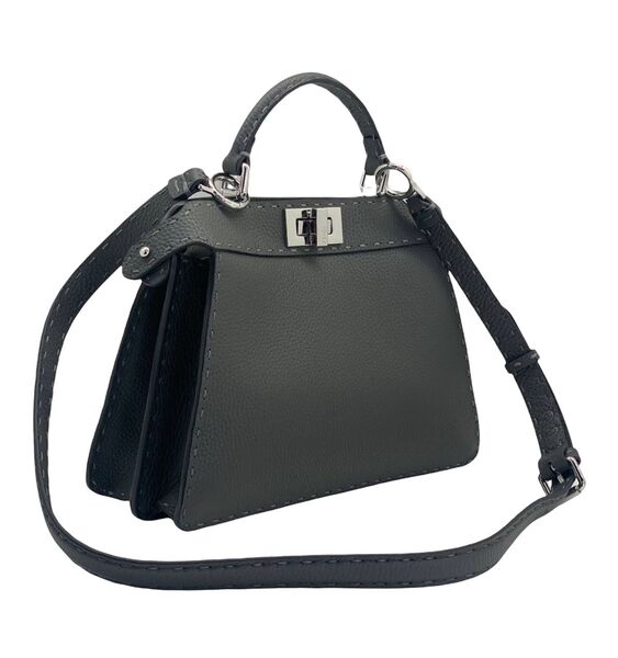 Сумка Fendi 33 см женский кожа графитовый 74654-2