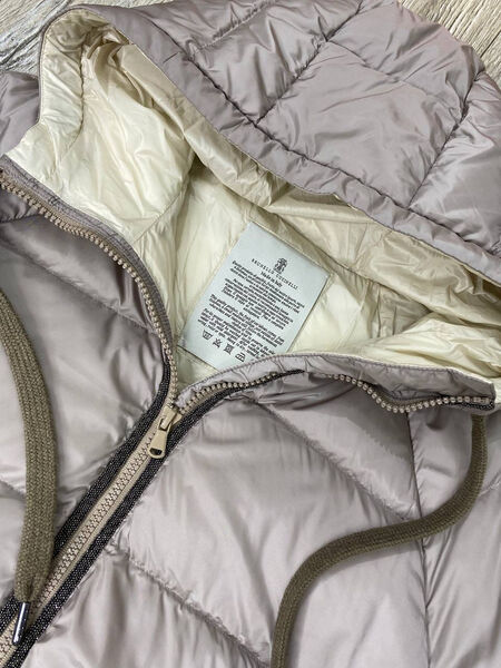 Пуховик Brunello Cucinelli женский графитовый 133257-2