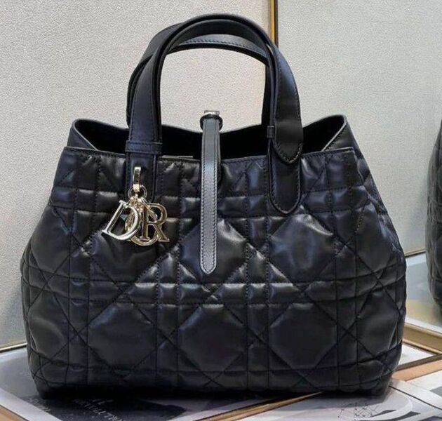 Сумка Christian Dior женский кожа черный 129762
