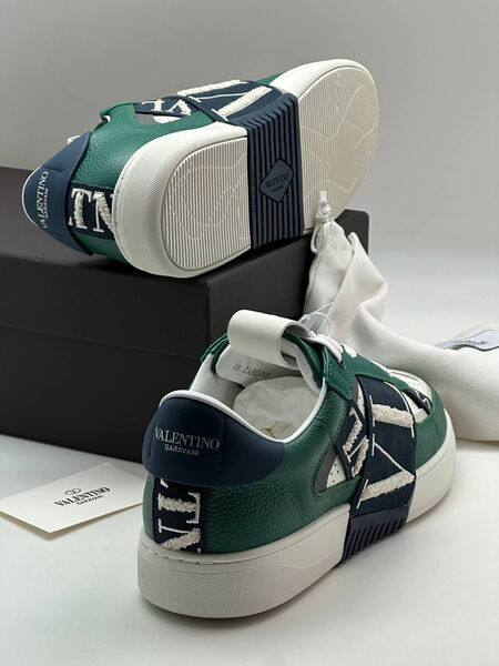 Мужские кроссовки Valentino мужской кожа swift темно-зеленый 140368-5