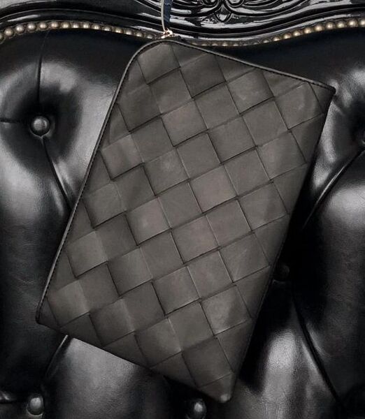 Клатч Bottega Veneta мужской кожа черный 26012