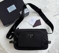 Мужская сумка мессенджер Prada мужской нейлон черный 193781-1