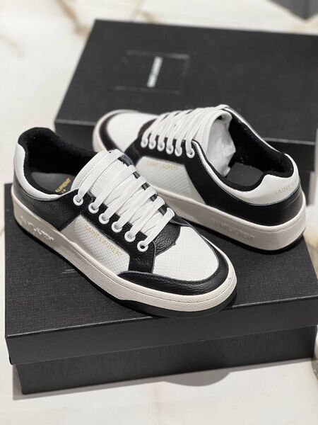 Кеды Saint Laurent женский кожа черный 138670-2
