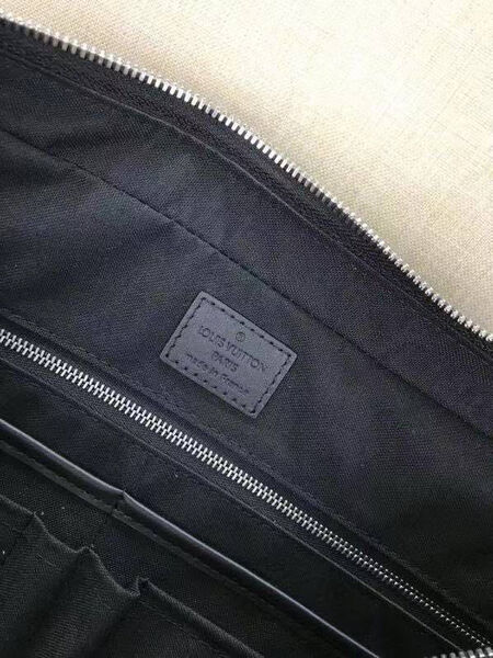 Мужской портфель Louis Vuitton мужской кожа черный 100124-3