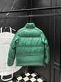 Мужской пуховик двухсторонний Moncler мужской болотный 200545-6