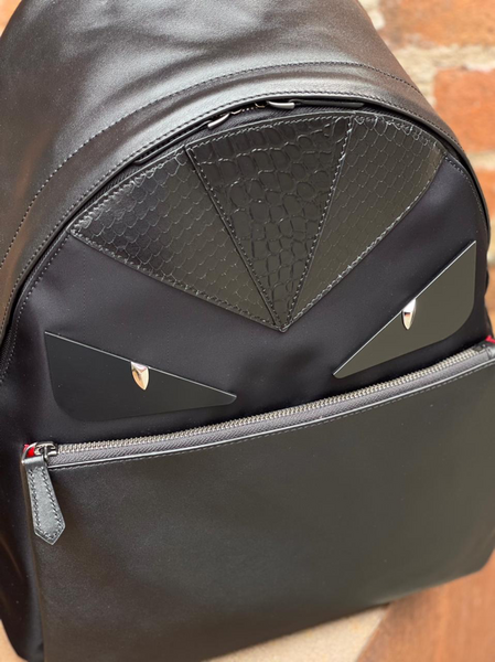 Мужской рюкзак Fendi мужской кожа черный 53339-5
