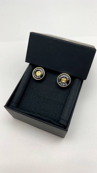 Серьги Chanel черный 176078-3