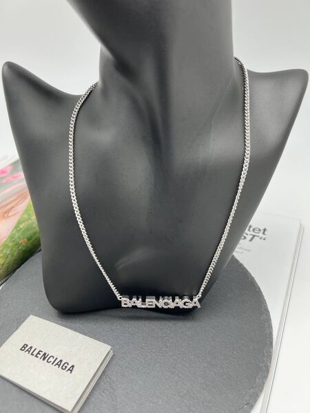 Колье Balenciaga серый 175176