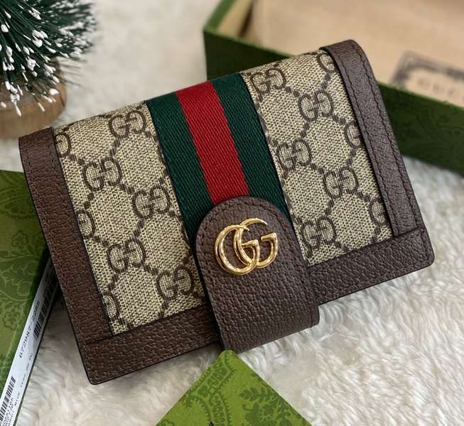 Обложка на паспорт Gucci женский кожа бежевый 96991
