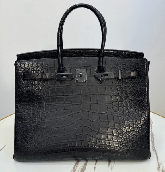 Сумка Hermès Birkin 30 женский кожа черный 162962