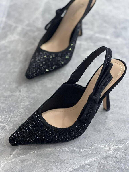 Туфли Christian Dior женский стразы черный 114978-2