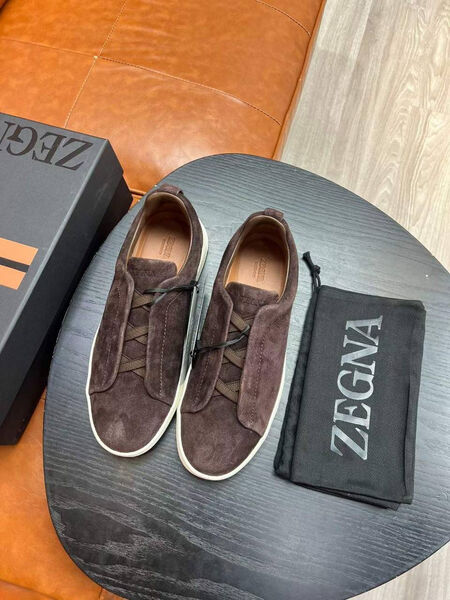 Мужские кеды Zegna мужской замша 165746-4