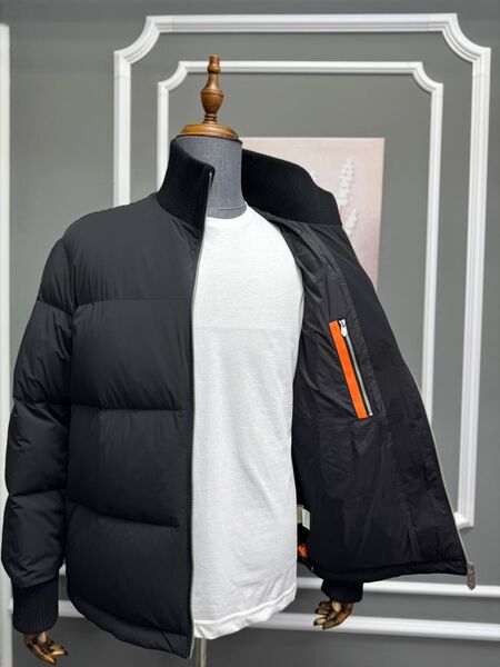Мужской пуховик Hermès мужской черный 167820-7