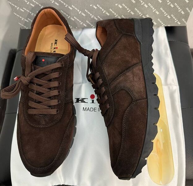 Мужские кроссовки Kiton мужской замша 158628