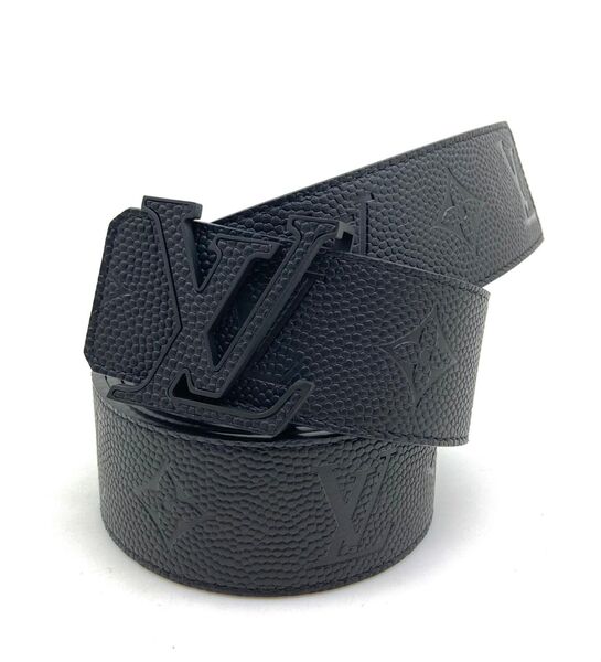 Ремень мужской Louis Vuitton мужской кожа черный 63778-5