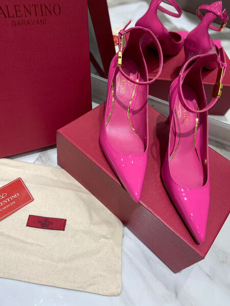 Туфли Valentino женский кожа розовый 107362-2