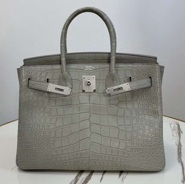 Сумка Hermès Birkin 30 женский кожа графитовый 162965
