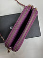Сумка Chanel женский кожа фиолетовый 195250-2