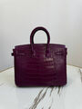 Сумка Hermès Birkin 25 женский кожа фиолетовый 162967-2