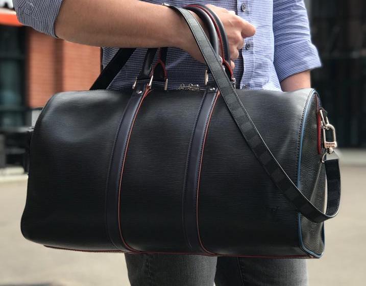 Дорожная сумка Louis Vuitton мужской канва черный 19178