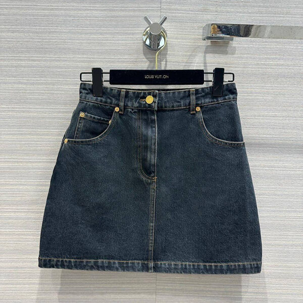 Юбка Louis Vuitton женский джинса графитовый 147305-3