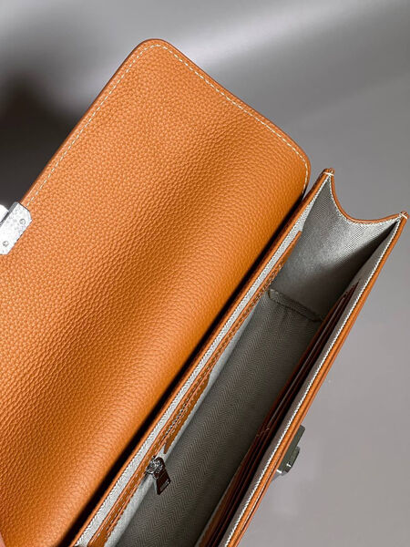 Мужской клатч Hermès мужской кожа бежевый 150133-6
