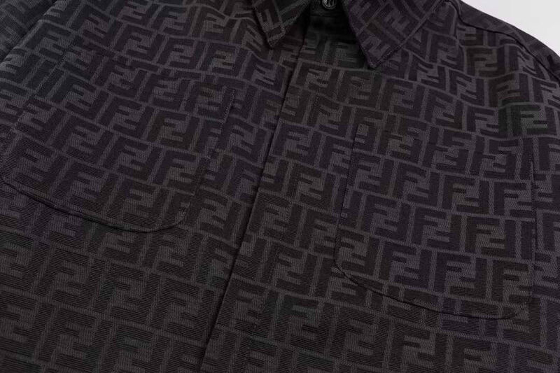 Мужская рубашка Fendi мужской черный 173331-5