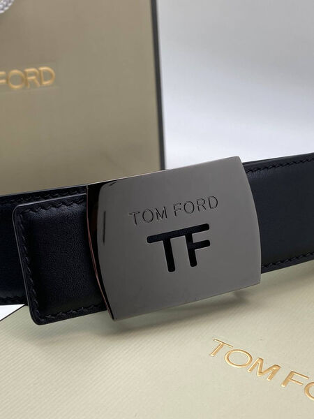 Мужской ремень Tom Ford мужской кожа черный 176190-2