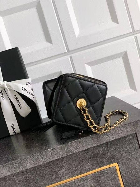 Сумка Chanel женский кожа черный 195004-3