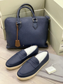 Мужские лоферы Bunello Cucinelli мужской кожа графитовый 47718-2