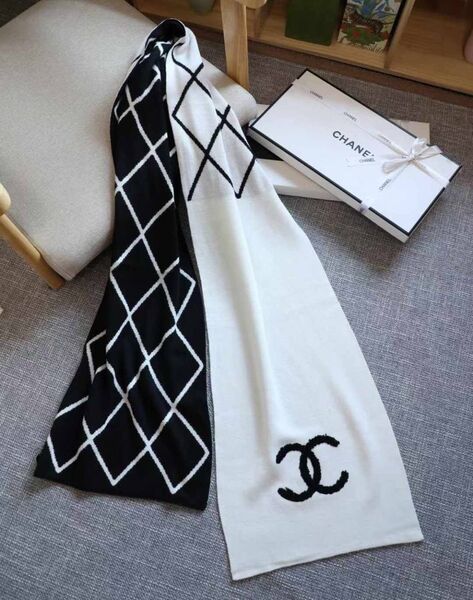Шарф Chanel женский черный 169054