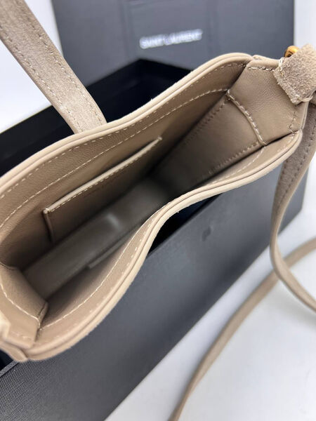 Сумка Saint Laurent женский замша бежевый 171130-3