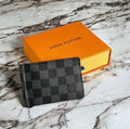 Зажим для купюр Louis Vuitton мужской канва monogram черный,серебристый 150031