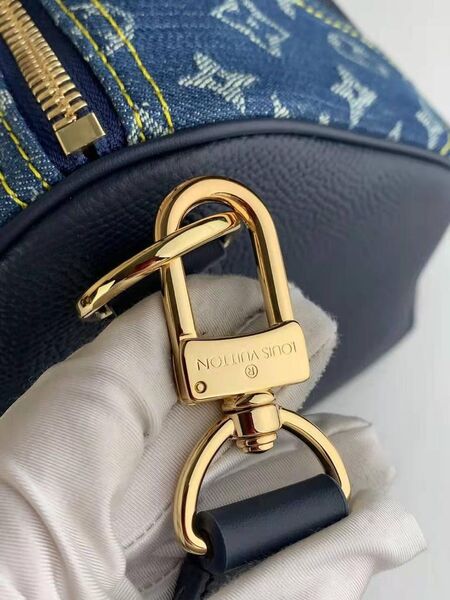 Дорожная сумка Louis Vuitton мужской кожа синий 19235-3
