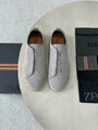 Мужские кеды Zegna мужской замша графитовый 185795-3