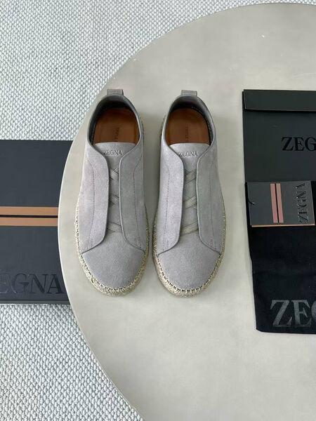 Мужские кеды Zegna мужской замша графитовый 185795-3