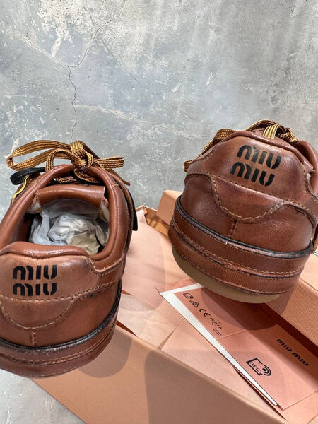 Кеды Miu Miu женский кожа 188029-3